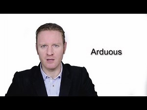 Arduous - Meaning | Pronunciation || Word Wor(l)d - Audio Video Dictionary