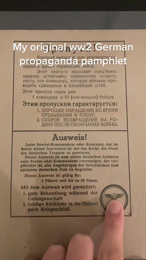 My ww2 German propaganda pamphlet #ww2 #history #german #historical #military #collection #militaria #austrian