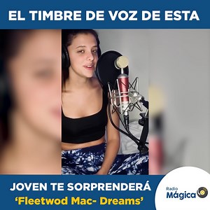 7.9M views · 169K reactions | ¡IMPRESIONANTE!  El color de voz de esta chia es hermoso. Muy similar a Stevie Nicks y le rinde un homenaje muy lindo con este éxito de la banda  ¡Disfrútalo! | Radio Mágica | Facebook