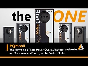 PQMobil | »PQ-Box ONE« - The new Single-Phase Power Quality Analyser for Socket Outlet Measurements
