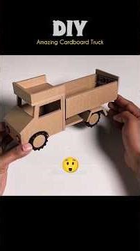 🚚 DIY Cardboard Truck for Kids | Easy School Project Idea #shorts #diy #bestoutofwaste