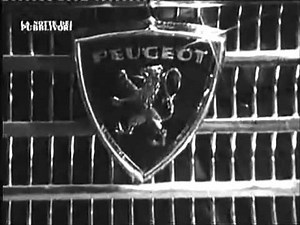 Peugeot 404 commercial, UK 1966, version for black and white television