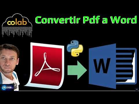 Como Convertir un PDF en Word en Python (Google Colab)