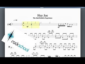 Hey Joe Rockschool Hot Rock Grade 5 Drums