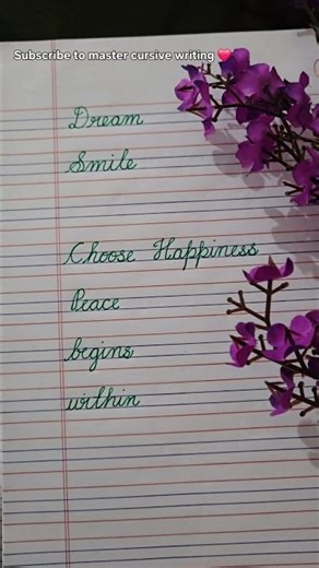 Learn Cursive Writing ✍️ | Easy & Beautiful Letters