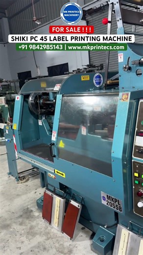 Shiki Pc-45 Label Printing Machine | Plain / Printed Barcode Sticker and Label Printing Machine