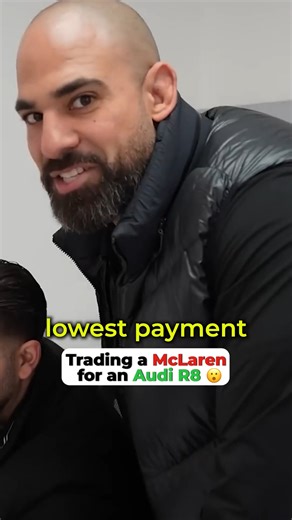 George Saliba on Instagram: "He traded in a McLaren for an R8 with the lowest payment ever #cardealership #carbuying #cars"