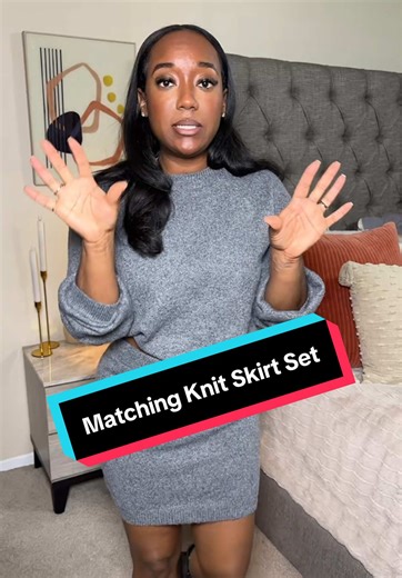 Easy Fashion with a Matching Knit Skirt Set