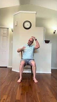 Gentle chair yoga for older golfers: loosen back, neck, and shoulders