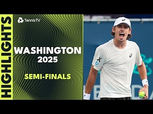 De Minaur Faces Moutet; Shelton & Davidovich Fokina Clash | Washington 2025 Semi-Final Highlights