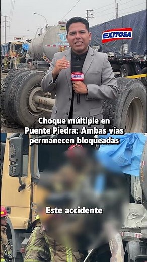 🔴🔵 Multi-vehicle crash blocks both directions of the Panamericana Norte, causing heavy traffic