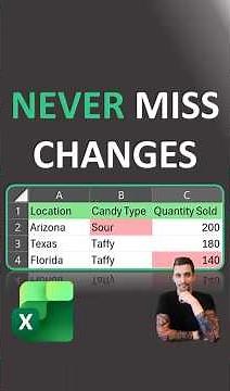 Excel Shorts - Track Any Changes Made | Easy | No VBA or Macros