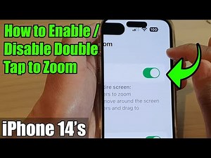 iPhone 14's/14 Pro Max: How to Enable/Disable Double Tap to Zoom