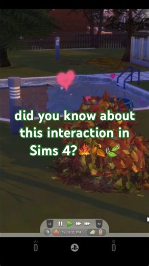 Did You Know Sims Can WooHoo in a Pile of Leaves?! 🍂😳 | The Sims 4 #rave #remix #techno #sims4