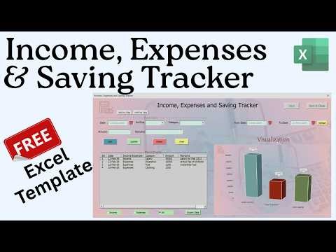 Free Income Expenses and Saving Tracker Excel Template