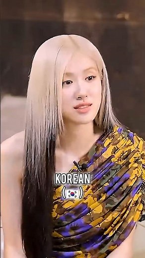 Rosé speaking five different languages! ( 3 language pro) #shorts #blackpink #rosé