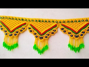 Macrame New Design Toran Tutorial In Hindi !! Full Part