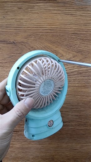 Take it apart to see inside the cute little battery-powered fan that isn't working.
