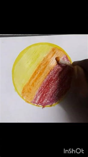 drawing sunset 💗#oilpasteldrawing #oilpastel