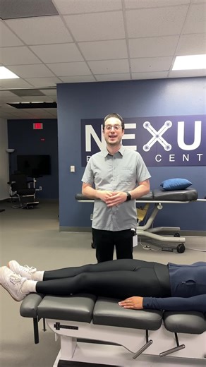 Learn how to muscle test the iliopsoas muscle! The action of the iliopsoas is to flex the hip, abduct the hip, and externally rotate the hip. Have the patient supine on the table and hold the patient’s leg up in flexion, abduction, and external rotation. We are going to grab the ankle and hold our elbow close to our body. Stabilize on the opposite ASIS. Face inferiorly, and use our body to leverage the foot back down towards the table.
