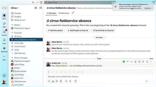 3.7K views · 26 reactions | The future of service runs on Agentforce and Slack. Introducing Agentic Field Service: ✅ Proactive maintenance scheduling ✅ One-click change management ✅ 24/7 instant appointments ✅ Real-time workforce monitoring See it in action at #DF25: https://sforce.co/4n1oAii | Salesforce | Facebook