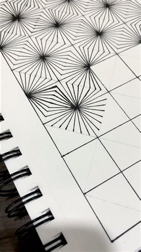 Easy Geometric Pattern Art Tutorial: How to Draw a Starburst Matrix Illusion