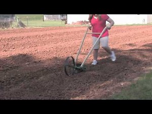 Planting Mustard Greens - Hoss Planter April 2012