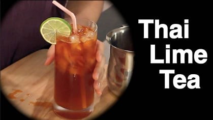 Thai Iced Lime Tea Recipe & Video by Hot Thai Kitchen