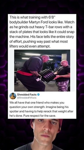 This is what training with 6'8" bodybuilder Martyn Ford looks like