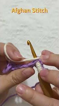 Afghan Stitch (Tunisian Simple Stitch) - Complete Tutorial #crochet #crochetbasics #beginnersstitch