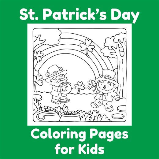 St. Patrick’s Day Coloring Pages for Kids | Cute Leprechaun Printable Coloring Book | March Holiday Activity - Etsy
