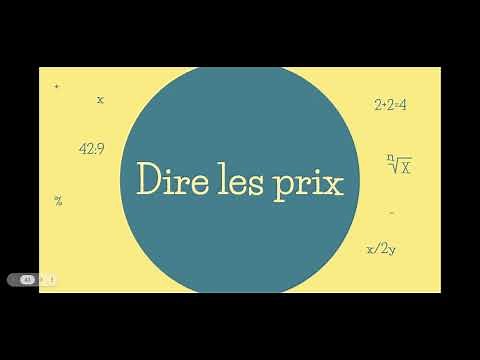 Dire les prix en français (how to say prices in French)