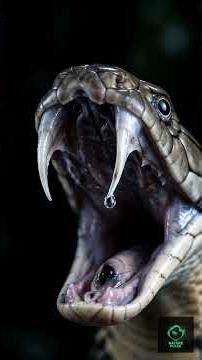 King Cobra Raises Hood and Strikes with Precision