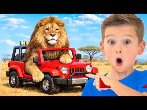Mike and Sasha's Safari Adventure with Their Uncle - Children Learn Kindness and Helping Each Other