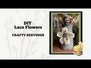 DIY Lace Flowers