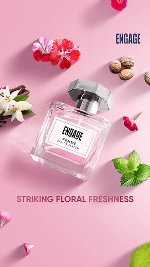 1.8K views | Delve into the enticing mix of cypress and vanilla. Engage Femme, a perfume that captures the long-lasting floral and citrusy notes. Get yours on - engageshop.in #EngagePerfumes #EngagebyITC #EauDeParfum #EngageFragrances #EDP | Engage Deo | Facebook