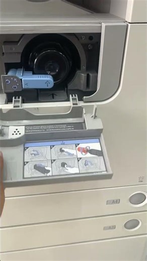 How to replace toner ir2525,2530. #copies #printer #epson #smallbusiness #printing #canonprinter