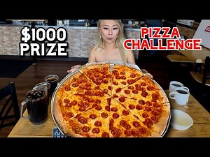 $1000 PRIZE PIZZA CHALLENGE at Viztango Cafe in Los Angeles, CA!! #RainaisCrazy