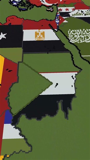 Small Scale - Sudan & South Sudan 🇸🇩🇸🇸 | #sudan #southsudan #minecraft #shorts #geography