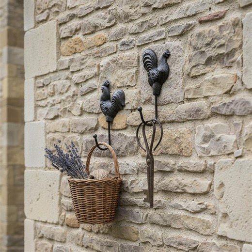 Set of 2 Cast Iron Rooster Wall Hooks - Rustic Farmhouse Kitchen Decor - Vintage Style Metal Chicken Hooks for Keys, Towels, Aprons - Etsy