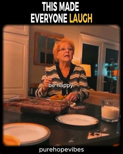Nobody expected this... veryone around her was trying not to laugh.