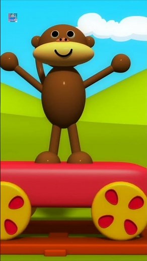 قطار الحيوانات #shorts #reels #ألعابالأطفال #cartoon #learning #educational #animaltrain