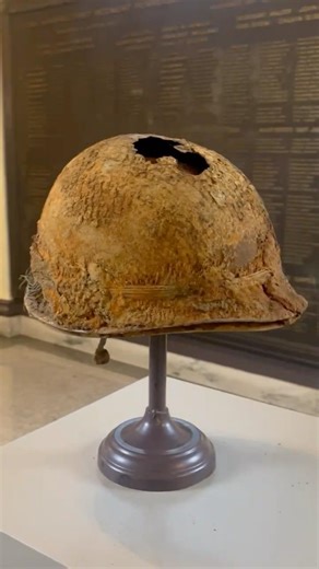 WWII helmet sent back to the US - Relic of Remagen bridge battle - 1945