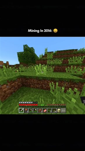 Mining In 2016 vs 2026 || #minecraft