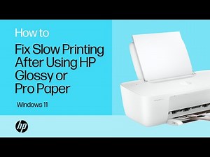 Fix slow printing after using HP Glossy Brochure or Professional Paper from Windows 11| HP Support