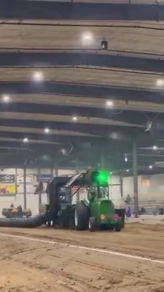 John Deere indoor tractor pulling #johndeere #tractorpull | Farm Stock Tractor Pullers