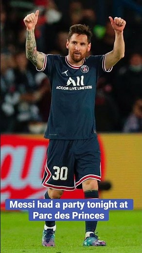 Messi’s first goal as PSG player