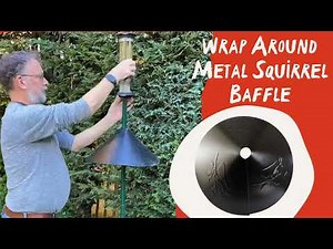 How to fit a squirrel baffle - squirrel proof bird feeder