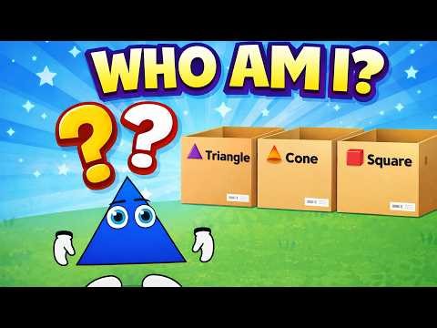 Who Am I? | Find the Triangle Box 🔺 | Learn Shapes for Kids | Fun Guessing Game