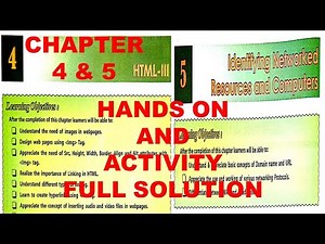 DAV CLASS 8 COMPUTER CHAPTER 4 & 5 HANDS ON AND ACTIVITY | DAV | CLASS 8 | SOLUTION #davpublicschool